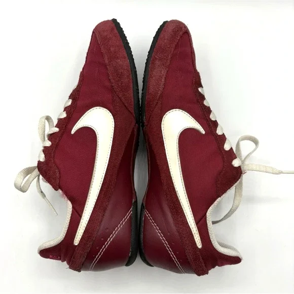 NIKE Sneakers Women's Size 6.5 Maroon Shoes Retro Athleisure Sporty - Picture 6 of 9